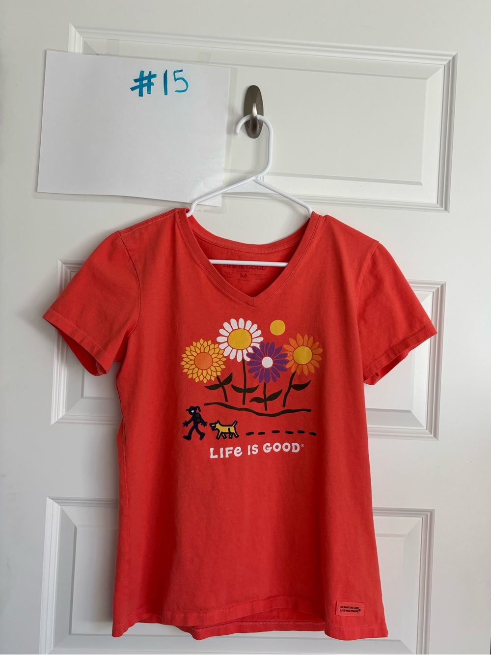 Life Is Good Women’s Floral Graphic T-Shirt – Size Medium